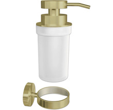 Dozator de săpun cu suport de perete din ceramică sanitară și metal