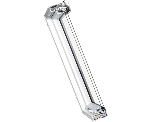 Secțiune transversală a unei ferestre din plastic cu geam termopan