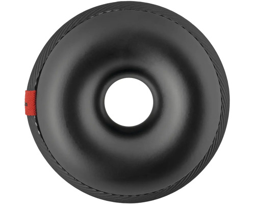 Inel de plantare negru din plastic cu gaură în centru