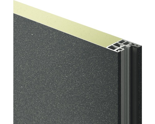 Detaliu placă izolatoare cu profil din aluminiu