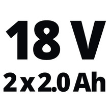 18 volți 2 x 2,0 amperi-oră