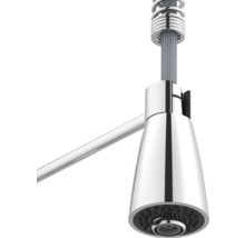 Baterie de chiuvetă cu cap de duș și arc spiralat