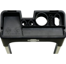 Compartiment de depozitare pentru scară cu compartimente pentru scule și o capacitate maximă de încărcare de 5 kilograme