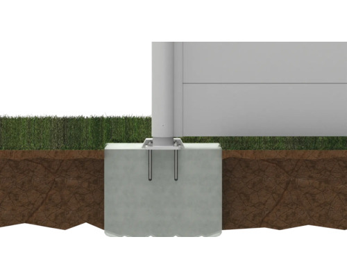 Fundație pentru căsuța de grădină în pământ