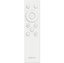 Telecomandă Philips cu diverse butoane pentru controlul setărilor de iluminare