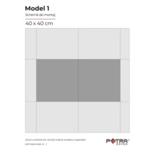 Modelul 1 Schema de montaj 40 x 40 cm