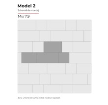 Schema de montaj pentru plăci Mix 7.9, Modelul 2