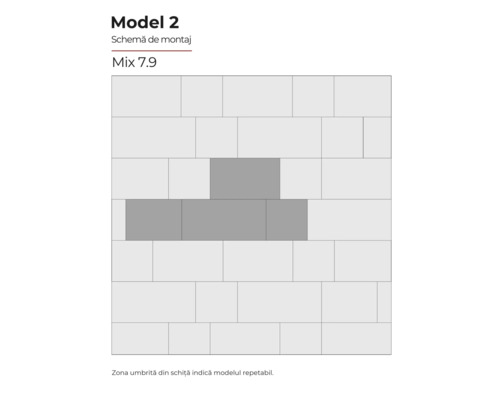 Schema de montaj pentru plăci Mix 7.9, Modelul 2