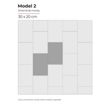 Modelul 2 schemă de montaj 30 x 20 centimetri