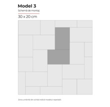 Schema de montaj Model 3, 30 x 20 centimetri