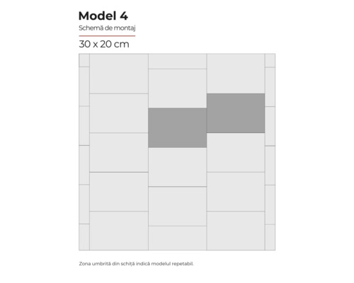 Modelul 4, schema de montaj, 30 x 20 centimetri