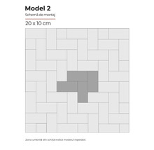 Schema de montaj model 2, 20 x 10 centimetri