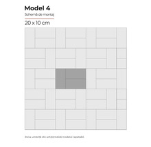 Schema de montaj modelul 4, 20 x 10 cm