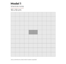 Model 1 Schemă de montaj 10 x 10 cm