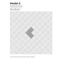 Schema de montaj model 2, dimensiune placă 10 x 10 cm