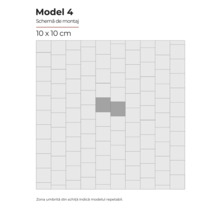 Schema de montaj model 4 cu plăci de 10 x 10 centimetri