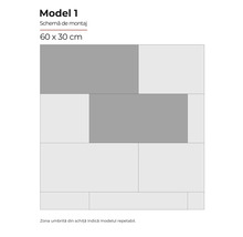Schema de montaj modelul 1, 60 x 30 centimetri