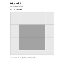 Schema de montaj modelul 2, 60 x 30 cm