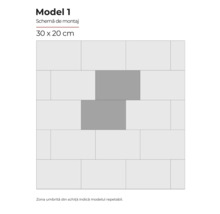Schema de montaj Model 1, dimensiune 30 x 20 cm