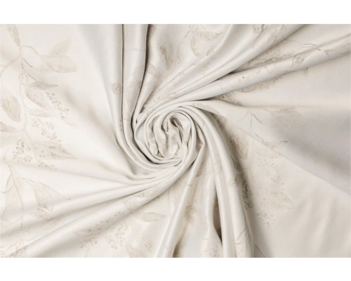 Material decorativ cu model de frunze, drapat