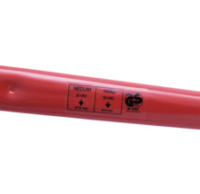 Prim-plan cu mânerul ciocanului cu sigiliul de siguranță testată VPA GS