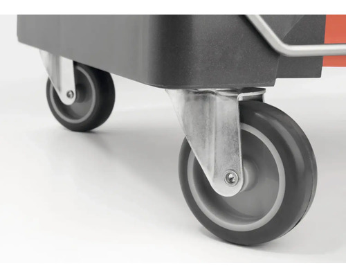 Roată cărucior de transport din metal și cauciuc