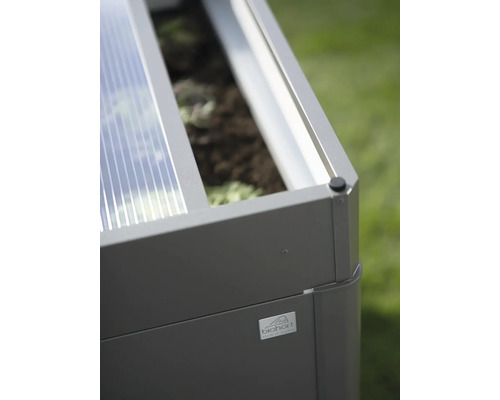 Jardinieră înaltă cu logo Biohort