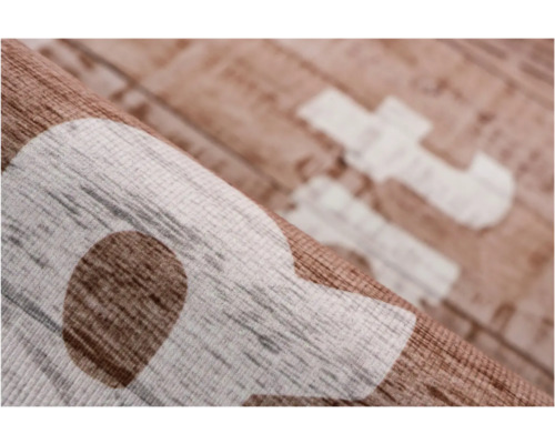 Tapet cu aspect de lemn și model geometric