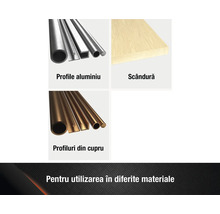 Profile din aluminiu, scândură și profile din cupru