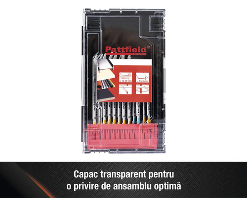 Set pânze de traforaj Pattfield în ambalaj transparent