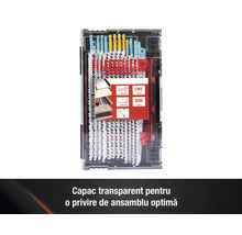 Set de pânze de ferăstrău în cutie de depozitare transparentă