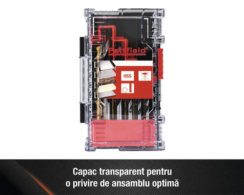 Set burghie Patfield în cutie transparentă