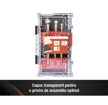Set burghie Pattfield în cutie de plastic transparentă