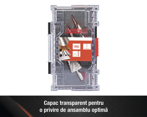 Set de freze Pattfield în cutie de depozitare transparentă