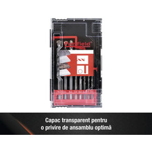 Set burghie pentru piatră în cutie transparentă