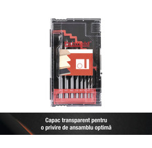 Set burghie lemn Pattfield în cutie transparentă
