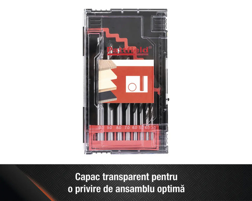 Set burghie lemn Pattfield în cutie transparentă