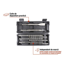 Set de burghie cu cutie de depozitare