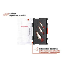 Set burghie conice cu cutie de depozitare