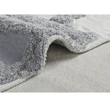 Imagine detaliată cu un covor gri texturat