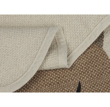 Vizualizare detaliată a unui covor cu model textil