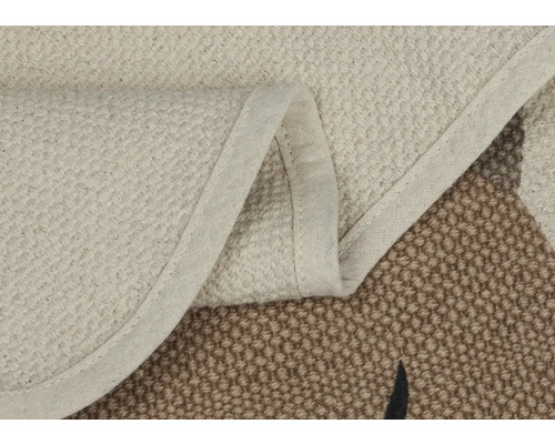 Vizualizare detaliată a unui covor cu model textil