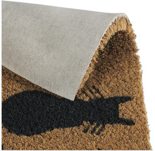 Covoraș de intrare din fibră de cocos cu motiv pisică