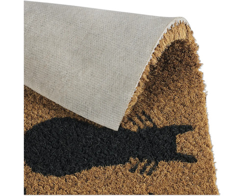 Covoraș de intrare din fibră de cocos cu motiv pisică