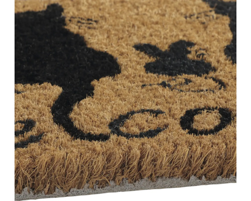 Covoraș de intrare din fibre de cocos cu inscripție