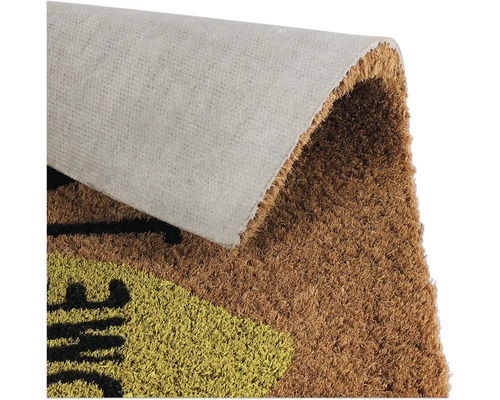 Covoraș de intrare din fibră de cocos cu spate textil