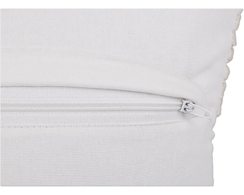 Prim-plan cu o husă de pernă cu fermoar