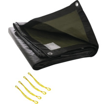 Prelată de acoperire cu ochiuri și cabluri de fixare