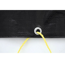 Prelată cu ochet și frânghie