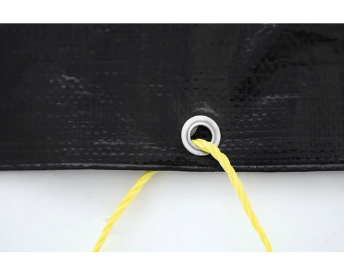 Prelată cu ochet și frânghie